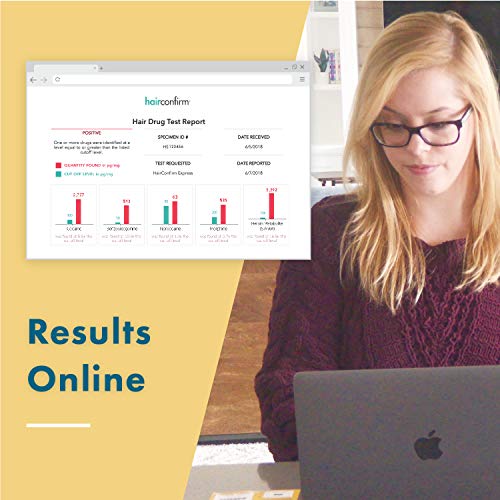 HairConfirm 10 Panel Hair Drug Test Collection Kit Only, 90 Day