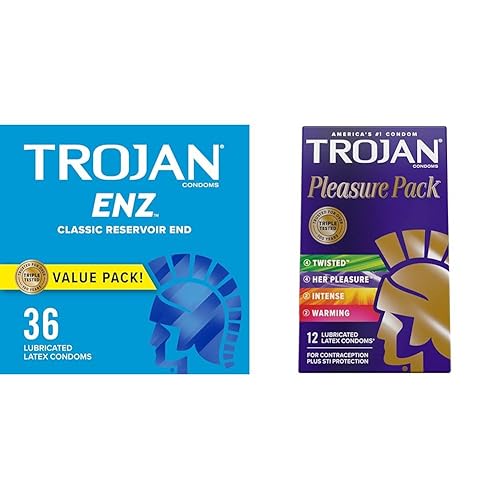 TROJAN ENZ Lubricated Condoms, Latex Condoms for Contraception and STI  Protection, America's Number One Condom, 36 Count Value Pack & 12 Count  Pleasure Variety Pack in Kenya | Whizz Condoms