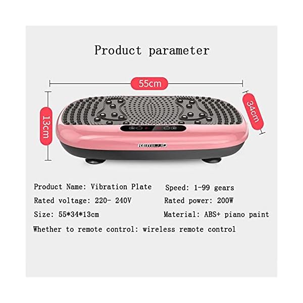 Vibration-Plate-Vibration-Exercise-Machine-3-Programs-99-Levels-Remote-Control-Vibration-Fitness-Trainer-For-Weight-Loss-Body-Toning-400lb-Max-LoadColorBlue-Vibration-Exercise-Machine Vibration Plate, Vibration Exercise Machine 3 Programs + 99 Levels, Remote Control, Vibration Fitness Trainer For Weight Loss & Body Toning, 400lb Max Load.(Color:Blue Vibration Exercise Machine)