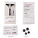 Earbuds in Ear Headphones with Microphone DT120 Premium Aluminum Noise Isolating Sweatproof Earphones(Black)