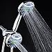 AquaStar Elite 3-in-1 High-Pressure 48-mode Spa Shower Head Combo with Anti-Clog Jets for More Power & Less Cleaning! Extra-Long 5 ft. Stainless Steel Hose. All Chrome Finish