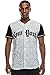 Mens Hipster Hip Hop New York Baseball Jersey Shirt Black Medium
