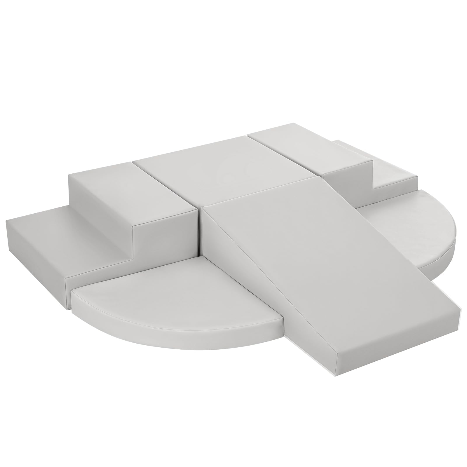 Photo 1 of TODIBY 6-Piece Soft PU Leather Toddlers Climbing Toys, Baby Foam Climbing Blocks for Kids 3, Baby Climbing Structures Play Gym for Toddlers, Indoor Climb and Crawl Activity Play Set