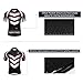 Men's Cycling Jersey Set - Reflective Quick-Dry Biking Shirt and 3D Padded Cycling Bike Shorts