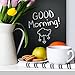 Atalanta Durable Weekly Wall Planner Vinyl Chalkboard Sheet Wall Decal Blackboard Set of 8 with 1 White Color Liquid Chalk Marker