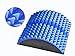 CalCore Lumbar Back Stretcher with Acupressure Nubs for PT and Lower Back Relief (Blue)