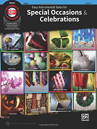 Easy Instrumental Solos For Special Occasions & Celebrations: Flute (Book & CD)