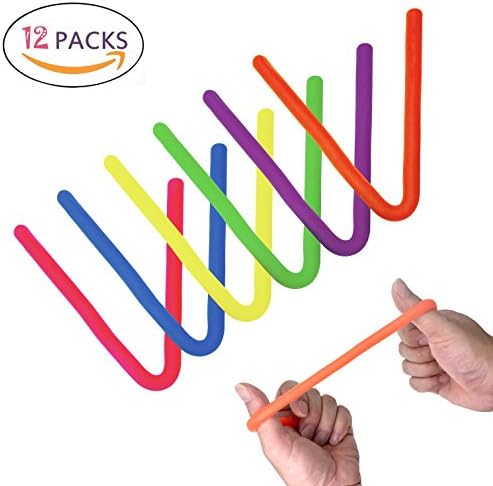 12 Pieces Stretchy String - Fidget Toys Help Children and Adults with Autism Relieve Stress ,for ADHD, Autism, Anxiety, Sensory Toys