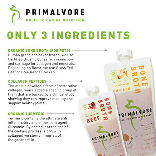 Primalvore Organic Bone Broth Food Topper For Dogs Cats Collagen primalvore-organic-bone-broth-food-topper-for-dogs-cats-collagen