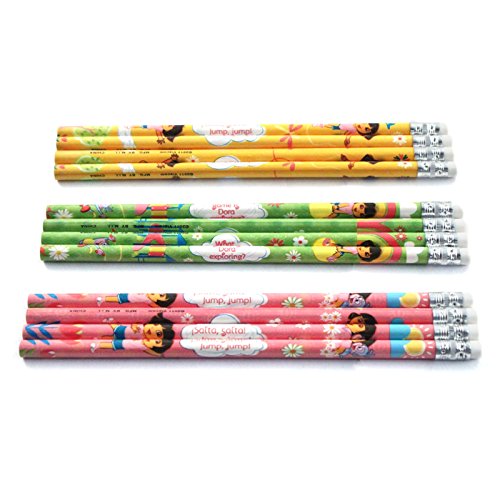 Nick Jr. Dora The Explorer Kids Number 2 Pencils 12 - Pack