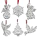 Lenox Sparkle And Scroll Holiday / Christmas Ornaments [Silver-Plated] (set-6)