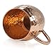 Moscow Mule Copper Mugs - Nozdrovia - 2 Pack - 100% Solid Copper, 16 oz Capacity, Hammered Finish, Classic