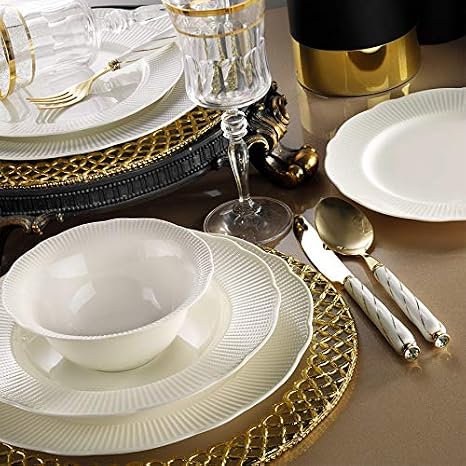 Amazon De Kutahya Porzellan Ilay 48 Teilig Tafelservice