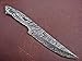ColdLand Damascus Knife Blank Blade Hand Forged for Hunting Knife Making Supplies, Skinner Blank
