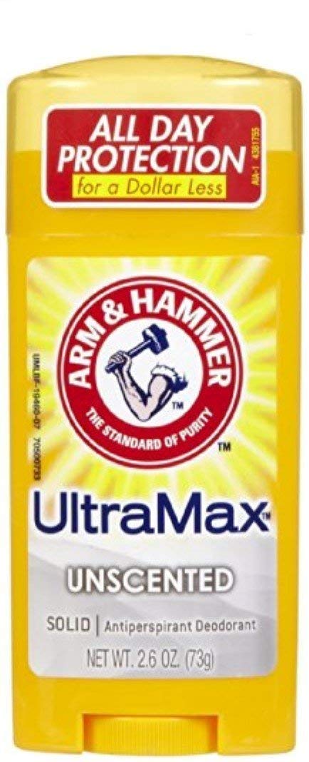 Arm & HammerULTRAMAX Anti-Perspirant Deodorant Solid Unscented 2.60 oz (Pack of 8)