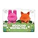 Ooly Woodland Writing Pals - Fox and Rabbit - Pencil Eraser and Sharpener