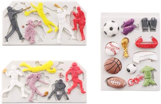 Amazon Com Kowanii Football Silicone Fondant Molds Fondant Cake