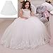 Lanbaodress Girls' 3 Hoops Petticoat Skirt Flower Girl Crinoline Underskirt