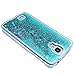 Yerwal Shop Samsung Galaxy S4 Case-Yerwal Creative Design Transparent Flowing Bling Glitter Quicksand Stars Hard Plastic Transparent Case Cover for Samsung Galaxy S4 SIV I9500(Blue)