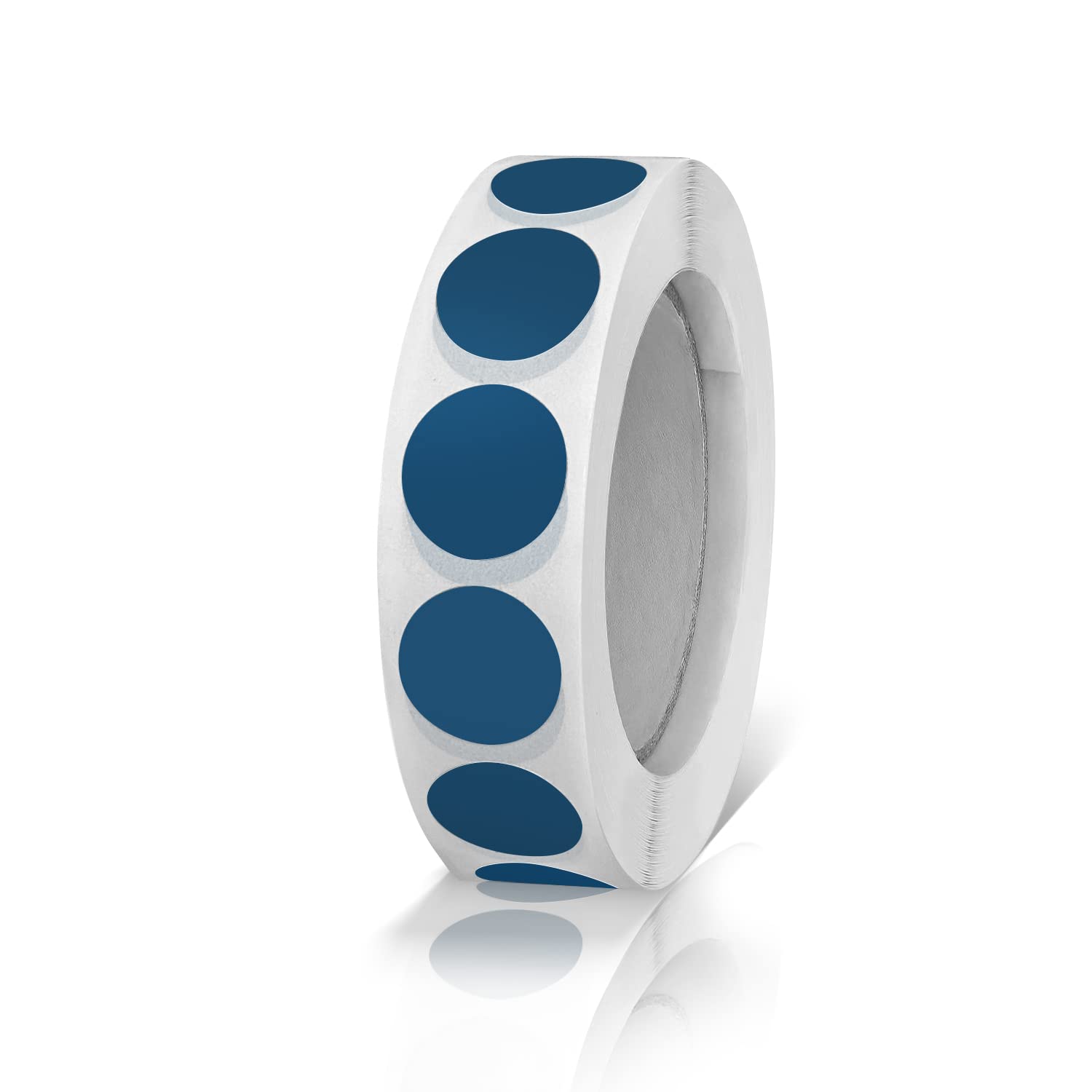 Meitaat Round Stickers Blue 13mm Circle Labels with Color Coding Dot Sticker Waterproof Removable Roll of 1000