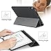 iVAPO iPad Pro 10.5 Case Pencil Holder Auto Sleep Wake Function Typing Viewing Tri-fold Stand PU Leather Smart Cover for iPad Pro 10.5 inch 2017 Black Denim Leather