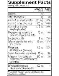 Airborne Plus Beta-Immune Booster Zesty Orange Powder Packets, 21 Counts - Vitamina C Immune Support Supplement