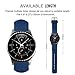 Valkit Compatible Gear Sport/Gear S2 Classic Bands - 20mm Silicone Smart Watch Band, Soft Strap Bands Replacement for Samsung Gear Sport SM-R600/Gear S2 Classic (SM-R732/R7320/R735) Smart Watch - Blue