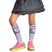 Angelina 6 Pairs Girls Knee High Cotton Socks with Non-Skid Bottom #3103