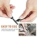 iRainy Fire Starter, Magnesium SPARK Starter Emergency Survival Kit Camping Tool W Tactical Keychain, Compass and Whistle-Black