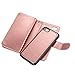 iPhone 6 Plus Wallet Case, iPhone 6s Plus Case, SUPZY Leather Detachable Magnetic Flip 9 Card Slots Holder Wrist Strap Purse Removable Slim Protective Cover for iPhone 6 Plus 5.5 inch (Rose Gold)