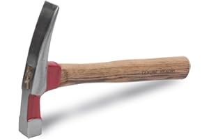 QLT by MARSHALLTOWN Brick Hammer, High-Grade Steel Construction with Wood Handle, 11-1/2 Inch Length, 16 Oz., Break and Trim Edges of Bricks, Masonry Tools, BH760