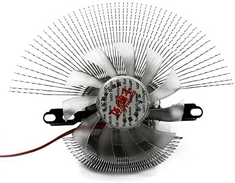 Jibrael 2pin VGA Fan Aluminum Dc 12v Card Heatsinks Cooler Cooling for Pc Computer
