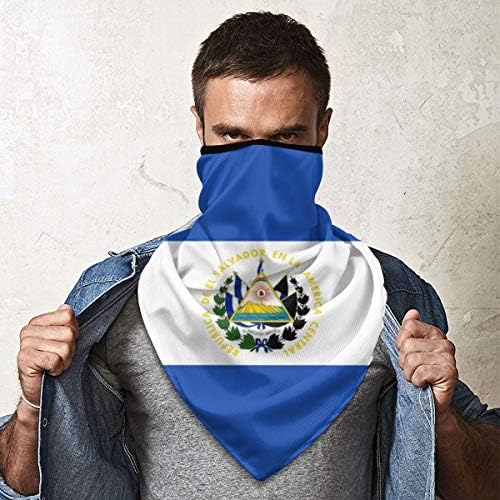 FinlConwy Flag of El Salvador Face Mask for Sun Protection Windproof Ski Mask Cold Weather Face Mask for Skiing, Snowboarding, Motorcycling Winter Sports Face Mask for Men Women