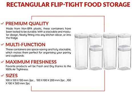 FurnitureXtra Stackable Kitchen Food Storage for Cupboards and Pantries - Image 4