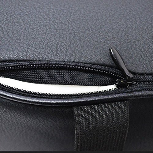 PU Leather Car Armrest Box Pad, Breathable Soft Memory Cotton Car Armrest Cushion Armrest Center Consoles Head Neck Rest Pillow Pad for Car Motor Auto Vehicle(Black)