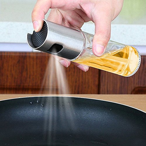 SYSAMA Spray Pump Fine Mist Olive Pump Spray Bottle Oil Sprayer For roasting, sauteing, baking or Grilling, Frying, BBQ .Pot Cooking Oil Dispenser Kitchen Tools Accessories