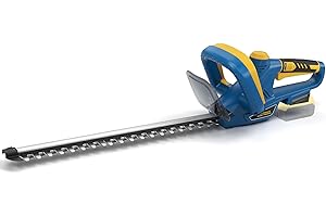 IEBUDA Hedge Trimmer for Dewalt 20V Battery, Cordless Hedge Trimmer with 22'' Dual-Action Blade, 1600RPM, 3/5'' Cutting Width, Rotating Handle & Dual Switch Design (Battery Not Included) (Navy Blue)