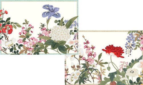 Entertaining with Caspari Profusion of Flowers Blank Notecards, Set of 8