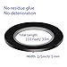 HULISEN 12 Pcs 5mm Width Black Whiteboard Gridding Tape, 3/16 inch Grid Marking Tapes Self Adhesive Chart Artist Tape