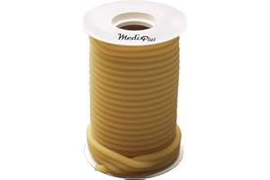 MedixPlus Natural Rubber Latex Surgical Tube 50ft Roll Inner Diameter 5/16" x Wall 1/16" x Outer Diameter 7/16"