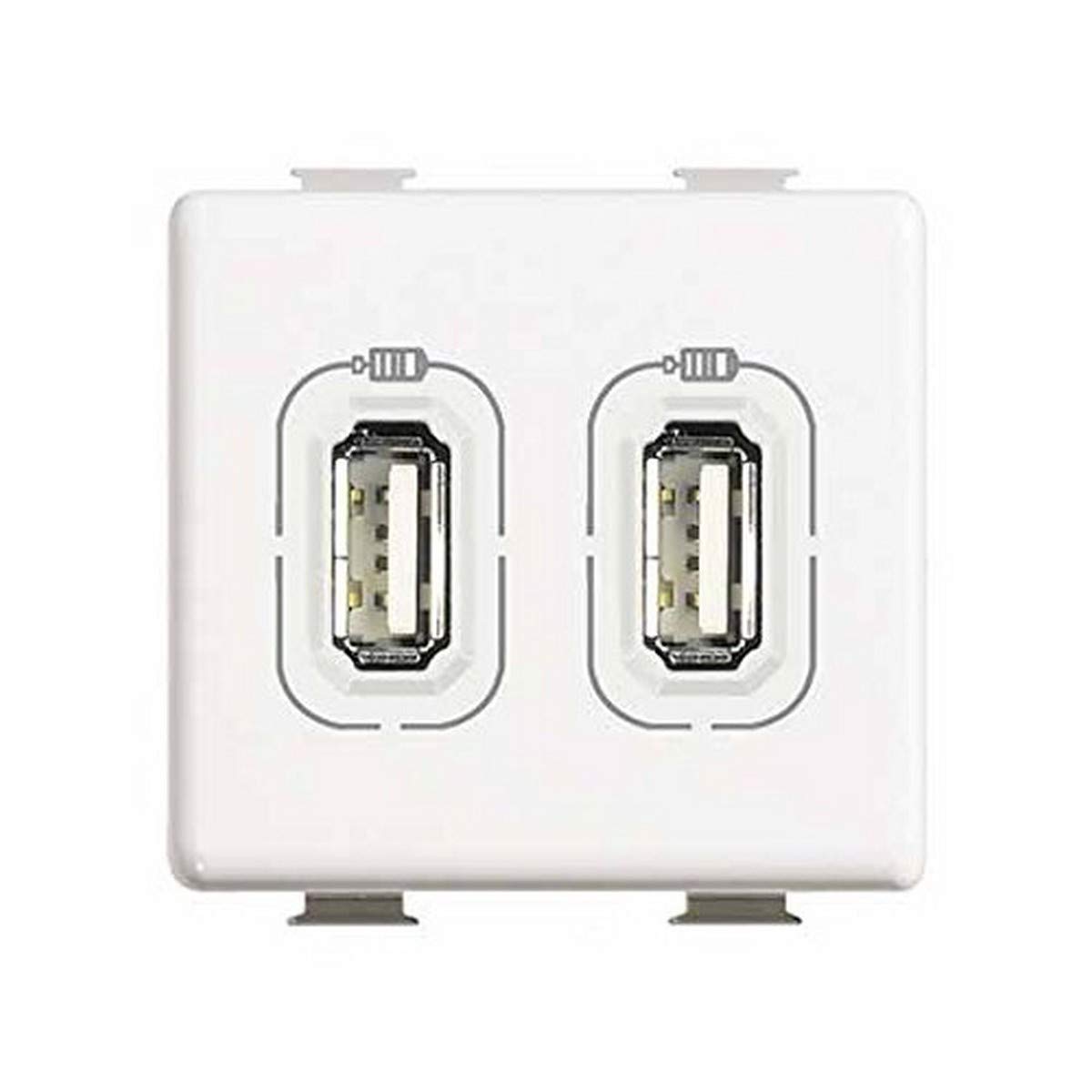 Bticino Matix – USB Dock MX 1550mA/5V 2 Modules White