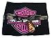 Harley-Davidson Baby Girls' Bar & Shield Receiving Blanket, Black/Pink 0100094