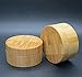 30ml 1oz Empty Refillable Portable Environmental Bamboo DIY Make up Loose Powder Jar Container Case with Sponge Powder Puff and Sifter Baby Powder Puff Kit Foundation Cosmetic Box