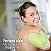 Bath Exfoliating Shower Gloves Health Set! 3 Scrubber Exfoliation Dry Spa Mitts Kit: Remove Dead Skin and Make Your Body Soft with Thick Bamboo Loofah, Medium Sisal & Thick Jute. Back, Neck & Face Use