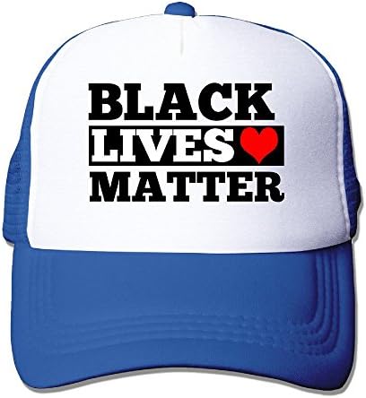 LINNA Black Lives Matter Cotton Hats Sports Snapback For Outdoor Sports RoyalBlue