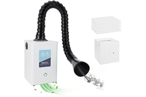 FUMECLEAR FC2001 Solder Fume Extractor Is Designed For Desktop Soldering 120m³/h Strong Suction Low Noise Integrated Filter Suitable for Repair of Electronic Components