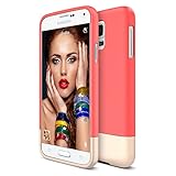 Maxboost MSC-S5-01 Vibrance Soft-Interior Slider Style Case for Samsung Galaxy S5 - Italian Rose / Champagne Gold