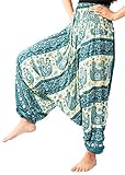 Harem Yoga Pants Dance Gypsy mc Hammer Pants For Women Green Color Size 0-14 US