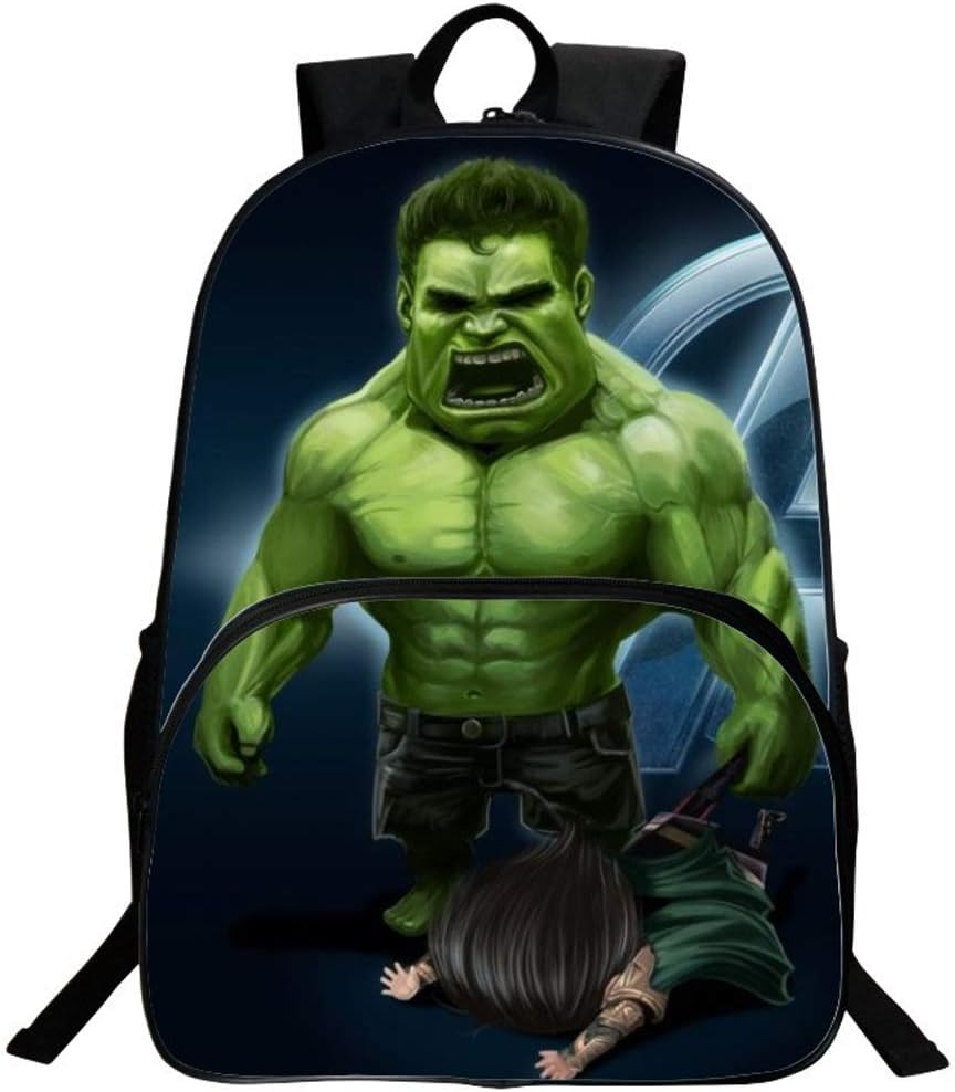 Hulk backpack,3D Super Hero School Backpack Boys Book Bag