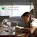 OPOLAR Desk Fan, Ultra Quite Metal Fan with Enhanced Airflow, 360° Rotating Free Adjustment Personal Cooling Office Desktop Small Fan, USB Powered Mini Fan - 6 Inch Blades, One Setting
